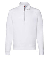 Fruit of the Loom Premium Zip Neck Sweatshirt | White thumbnail 4
