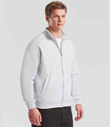 Fruit of the Loom Premium Sweat Jacket | Heather Grey thumbnail 3