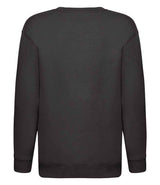 Fruit of the Loom Kids Premium Drop Shoulder Sweatshirt | Black thumbnail 5