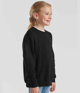 Fruit of the Loom Kids Premium Drop Shoulder Sweatshirt | Black thumbnail 3