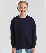 Fruit of the Loom Kids Premium Drop Shoulder Sweatshirt | Deep Navy thumbnail 1