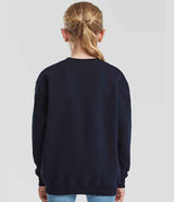 Fruit of the Loom Kids Premium Drop Shoulder Sweatshirt | Deep Navy thumbnail 2