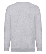 Fruit of the Loom Kids Premium Drop Shoulder Sweatshirt | Heather Grey thumbnail 5