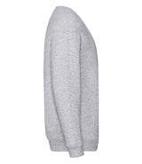 Fruit of the Loom Kids Premium Drop Shoulder Sweatshirt | Heather Grey thumbnail 6