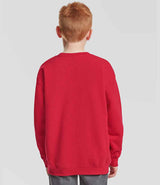Fruit of the Loom Kids Premium Drop Shoulder Sweatshirt | Red thumbnail 2