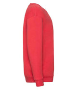 Fruit of the Loom Kids Premium Drop Shoulder Sweatshirt | Red thumbnail 6
