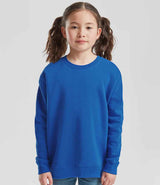 Fruit of the Loom Kids Premium Drop Shoulder Sweatshirt | Royal Blue thumbnail 1