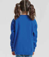 Fruit of the Loom Kids Premium Drop Shoulder Sweatshirt | Royal Blue thumbnail 2