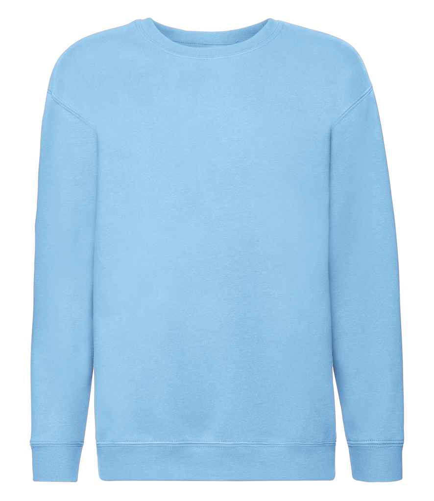 Fruit of the Loom Kids Premium Drop Shoulder Sweatshirt | Sky Blue