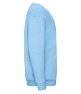 Fruit of the Loom Kids Premium Drop Shoulder Sweatshirt | Sky Blue thumbnail 3