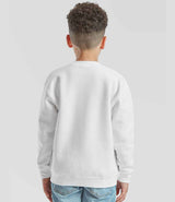 Fruit of the Loom Kids Premium Drop Shoulder Sweatshirt | White thumbnail 2