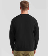 Fruit of the Loom Premium Drop Shoulder Sweatshirt | Black thumbnail 2
