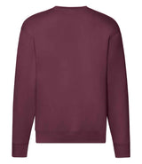 Fruit of the Loom Premium Drop Shoulder Sweatshirt | Burgundy thumbnail 2