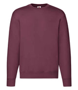 Fruit of the Loom Premium Drop Shoulder Sweatshirt | Burgundy thumbnail 1