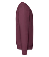 Fruit of the Loom Premium Drop Shoulder Sweatshirt | Burgundy thumbnail 3
