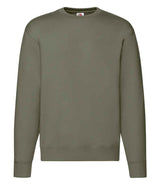 Fruit of the Loom Premium Drop Shoulder Sweatshirt | Classic Olive thumbnail 1