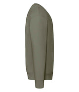 Fruit of the Loom Premium Drop Shoulder Sweatshirt | Classic Olive thumbnail 3