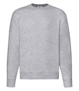 Fruit of the Loom Premium Drop Shoulder Sweatshirt | Heather Grey thumbnail 4