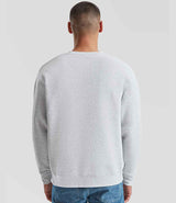Fruit of the Loom Premium Drop Shoulder Sweatshirt | Heather Grey thumbnail 2