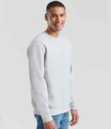 Fruit of the Loom Premium Drop Shoulder Sweatshirt | Heather Grey thumbnail 3