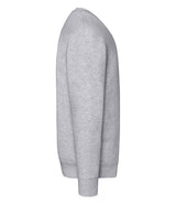 Fruit of the Loom Premium Drop Shoulder Sweatshirt | Heather Grey thumbnail 6