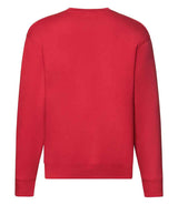 Fruit of the Loom Premium Drop Shoulder Sweatshirt | Red thumbnail 2