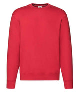 Fruit of the Loom Premium Drop Shoulder Sweatshirt | Red thumbnail 1