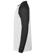 Tee Jays Unlabeled Baseball T-Shirt | White/Black thumbnail 3