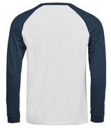Tee Jays Unlabeled Baseball T-Shirt | White/Ink thumbnail 2