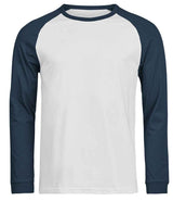 Tee Jays Unlabeled Baseball T-Shirt | White/Ink thumbnail 1