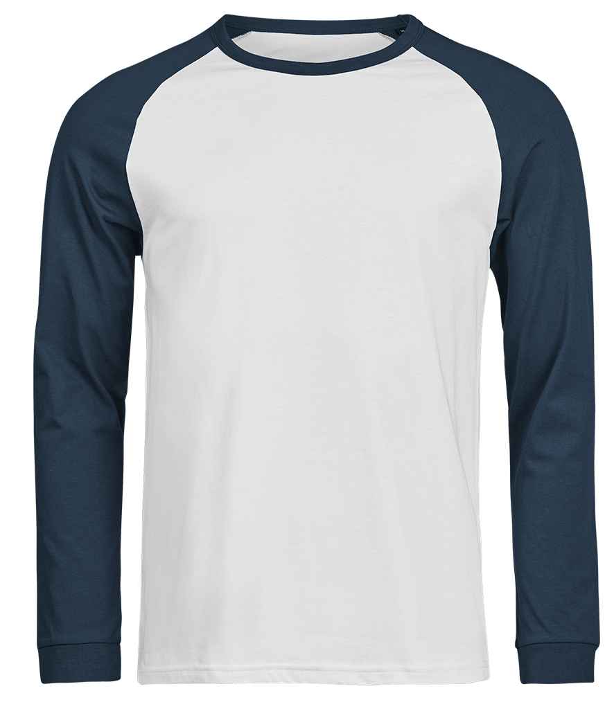 Tee Jays Unlabeled Baseball T-Shirt | White/Ink