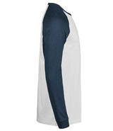 Tee Jays Unlabeled Baseball T-Shirt | White/Ink thumbnail 4