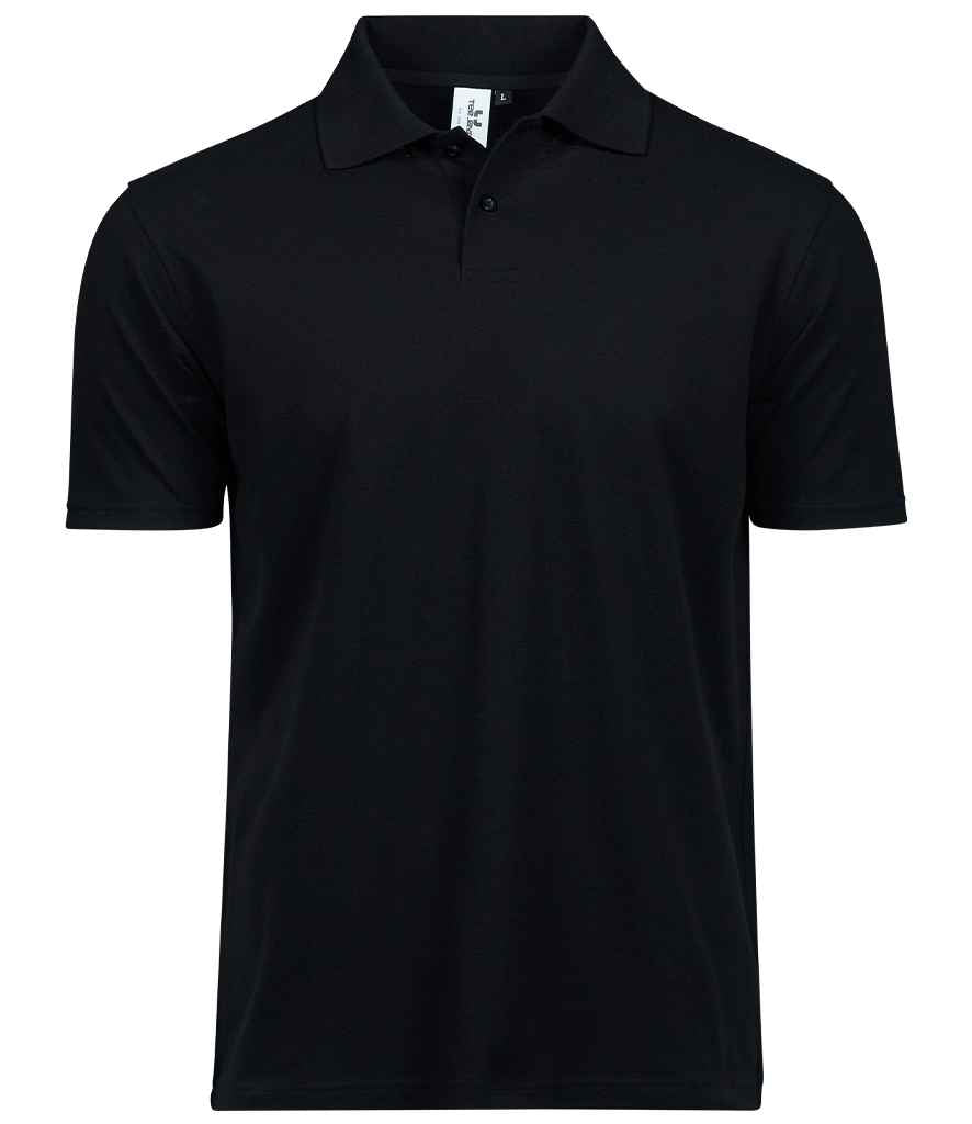 Tee Jays Power Organic Piqué Polo Shirt | Black