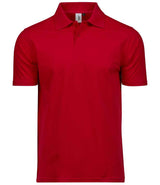 Tee Jays Power Organic Piqué Polo Shirt | Red thumbnail 1
