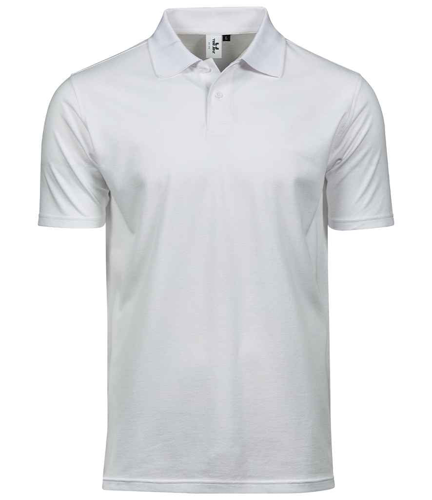 Tee Jays Power Organic Piqué Polo Shirt | White