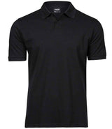 Tee Jays Heavy Cotton Piqué Polo Shirt | Black thumbnail 1