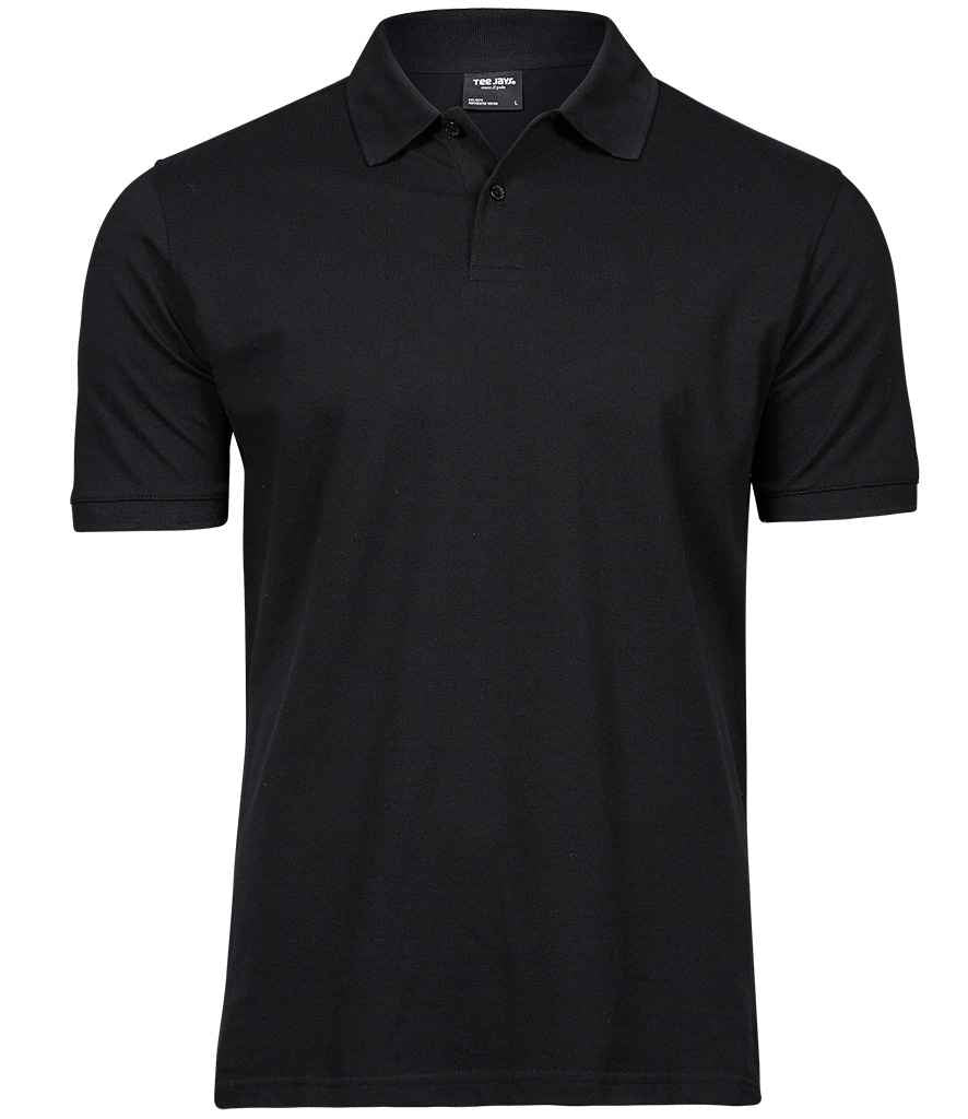 Tee Jays Heavy Cotton Piqué Polo Shirt | Black