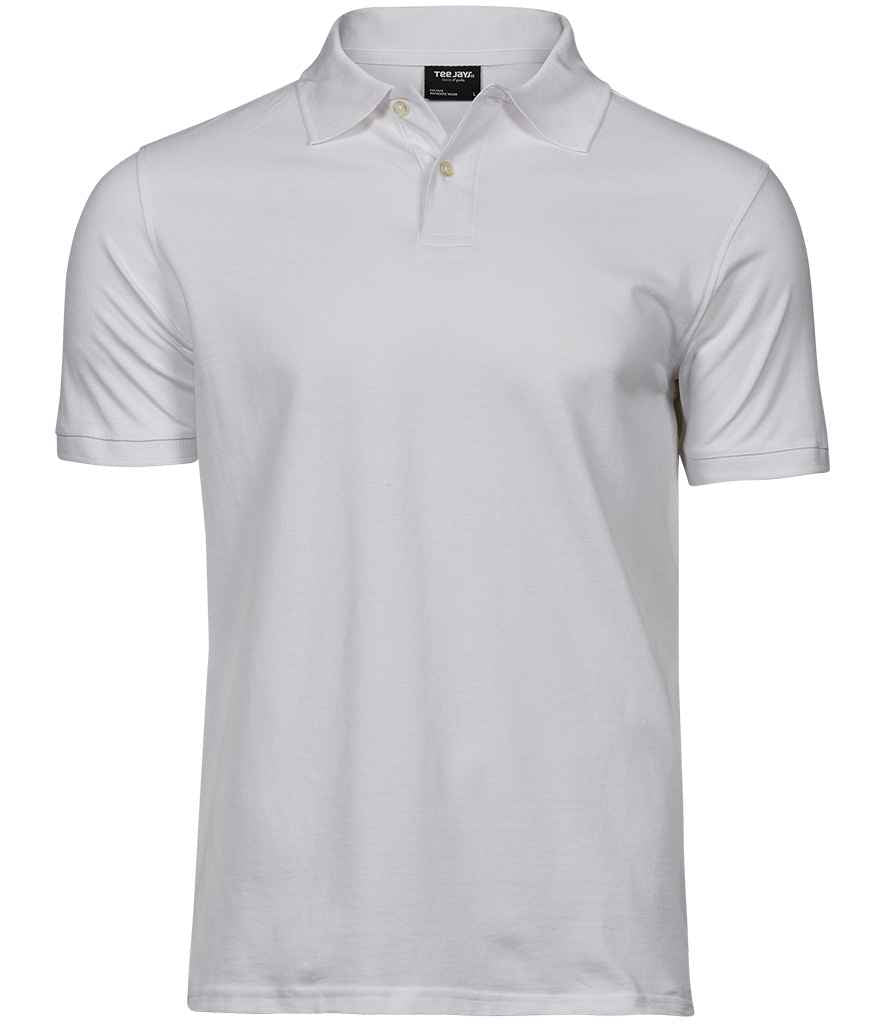 Tee Jays Heavy Cotton Piqué Polo Shirt | White