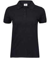 Tee Jays Ladies Heavy Cotton Piqué Polo Shirt | Black thumbnail 2