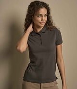 Tee Jays Ladies Heavy Cotton Piqué Polo Shirt | Dark Grey thumbnail 1