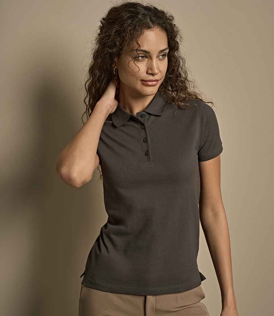 Tee Jays Ladies Heavy Cotton Piqué Polo Shirt | Dark Grey