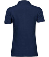 Tee Jays Ladies Heavy Cotton Piqué Polo Shirt | Navy thumbnail 3