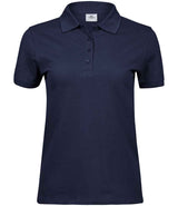 Tee Jays Ladies Heavy Cotton Piqué Polo Shirt | Navy thumbnail 2
