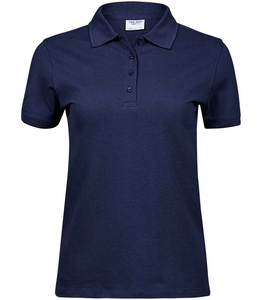 Tee Jays Ladies Heavy Cotton Piqué Polo Shirt | Navy