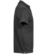 Tee Jays Luxury Stretch V Neck Polo Shirt | Black thumbnail 4