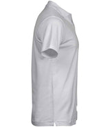 Tee Jays Luxury Stretch V Neck Polo Shirt | White thumbnail 3