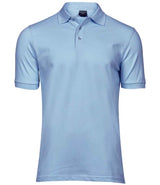 Tee Jays Luxury Stretch Piqué Polo Shirt | Light Blue thumbnail 1