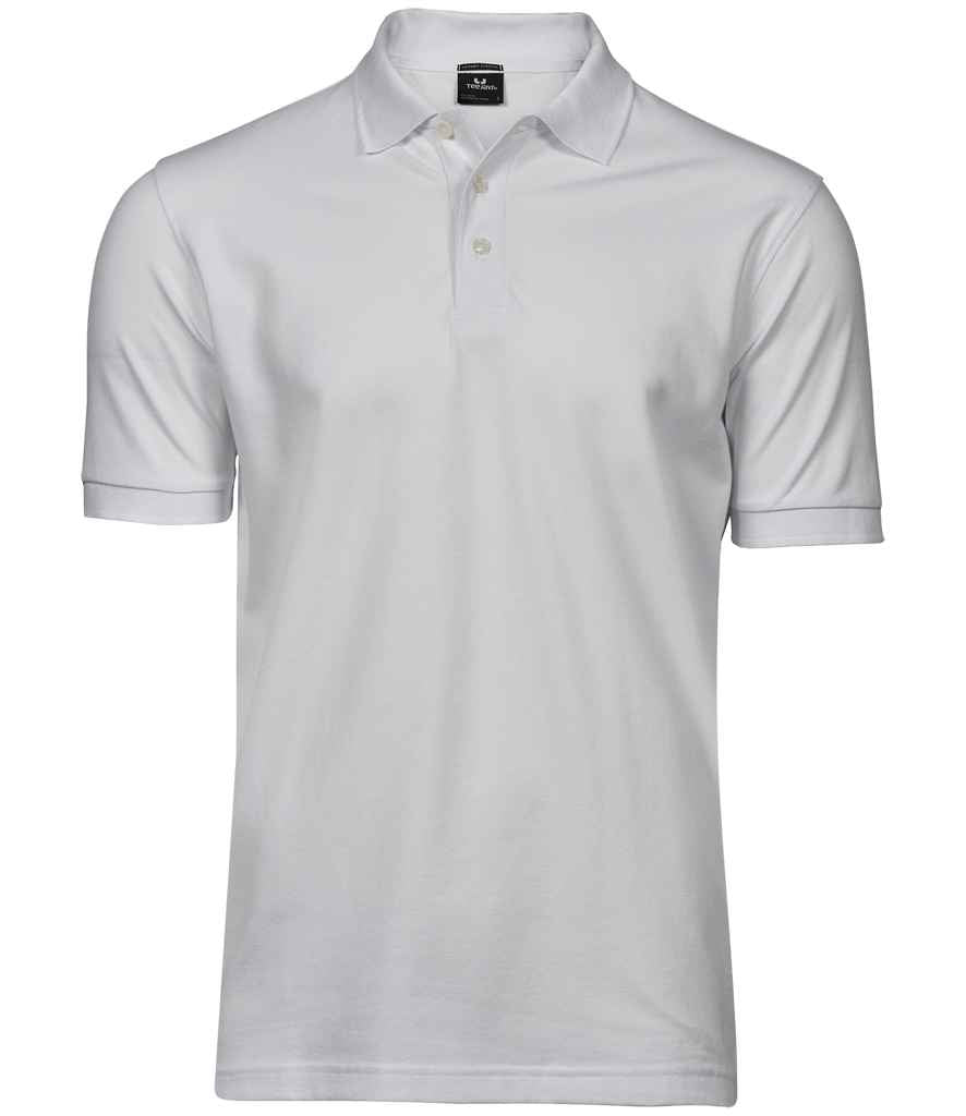Tee Jays Luxury Stretch Piqué Polo Shirt | White