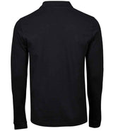 Tee Jays Luxury Stretch Long Sleeve Polo Shirt | Black thumbnail 3
