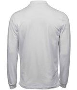 Tee Jays Luxury Stretch Long Sleeve Polo Shirt | White thumbnail 2